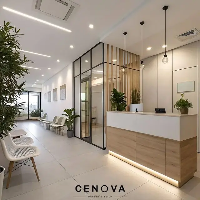 Phối cảnh 3D Quầy lễ tân — mẫu 11