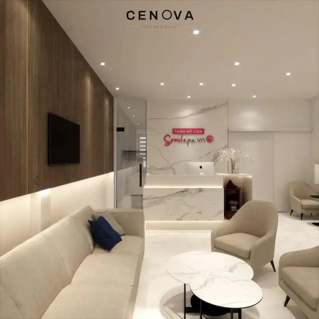 Phối cảnh 3D Quầy lễ tân — mẫu 18