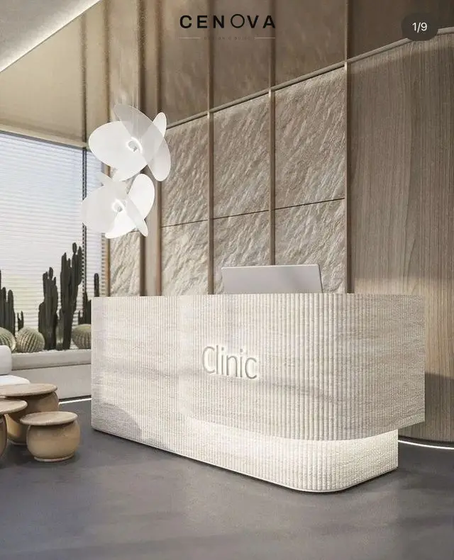 Phối cảnh 3D Quầy lễ tân — mẫu 24