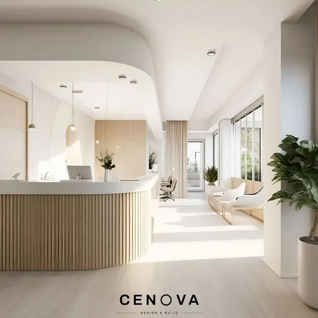 Phối cảnh 3D Quầy lễ tân — mẫu 8